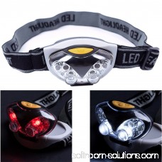 1200 Lumens, 3 Lighting Modes, 6 LED Adjustable Angle & Headband Strap Super Bright White Red Light HeadLamp